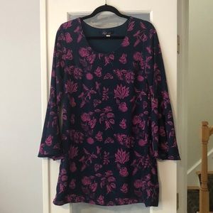 **3 for $10!** Blue rain dress with bell sleeves